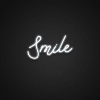 Smile Neon Sign for Happy and Positive Spaces