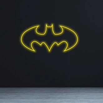 Batman Comic-Helden-Silhouette Fan-Art-Neonschild für Superhelden-Fans
