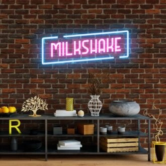Milkshake Neon Sign for Fun and Refreshing Spaces