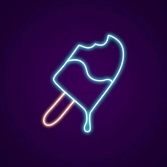 Ice Popsicle Neon Sign for Refreshing and Fun Spaces