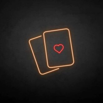 'Love Card' neon sign