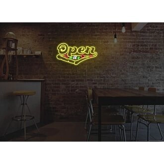 Pizza Version 2 Open Neon Sign for Restaurants