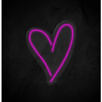 Heart Neon Sign for Romantic and Loving Spaces