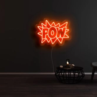 POW Neon Sign for Comic Book Fans