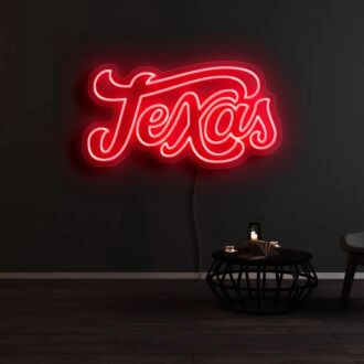 Texas Neon Sign for State Pride and Decorative Spaces