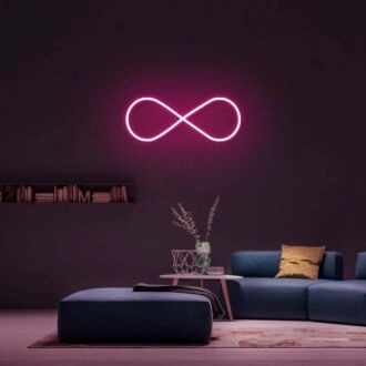 Infinity Loop Neon Sign for Motivational and Inspirational Spaces