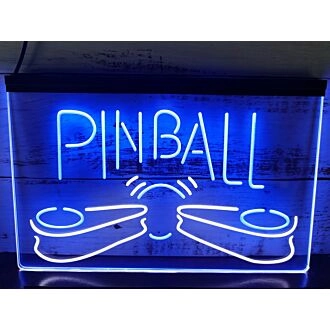 Pinball Machine Dual LED Neon Sign for Gaming and Fun Spaces