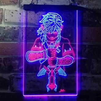 Legend Of Zelda Link Dual LED Neon Sign for Gaming Fans