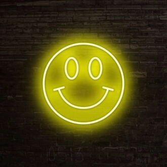 Smiley Neon Sign for Positive and Fun Spaces