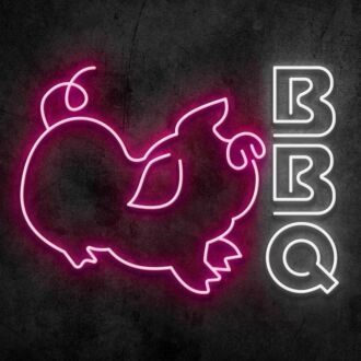 BBQ Neon Sign for Barbecue and Social Spaces