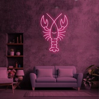 The Lobster Neon Sign for Food Lovers and Restaurants