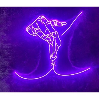 Pussy Sexy Girl Neon Sign v2 for Bold and Playful Spaces