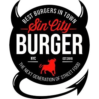 Sincity Burger Outdoor Neon Sign for Restaurants and Fun Spaces
