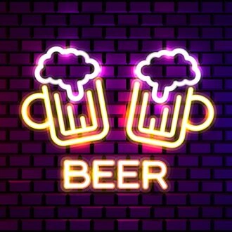 Beer Bar Neon Sign for Bars and Social Spaces