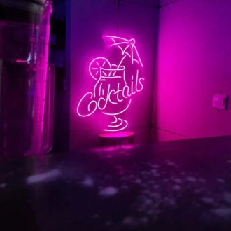Customize 'Cocktail' neon sign
