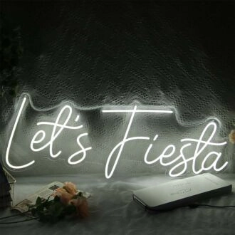 Let's Fiesta Neon Sign for Celebratory and Fun Spaces