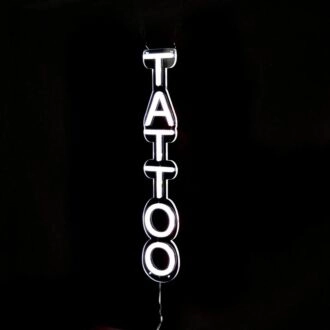 Vertical Tattoo Neon Sign LED Light for Tattoo Studios