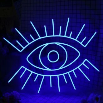 Shining Eye Neon Sign for Mystical and Whimsical Decor