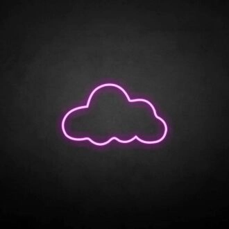 'Cloud' neon sign