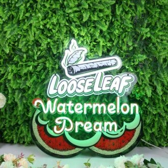 LooseLeaf Watermelon Dream Custom Neon Sign for Fun and Whimsical Spaces