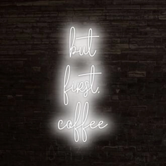But First Coffee Neon Sign for Cafes and Coffee Shops