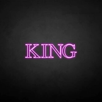 KING' neon sign
