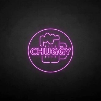 Customize 'CHUGGY' neon sign