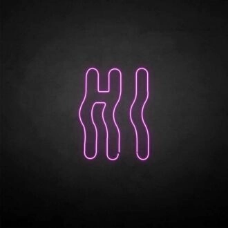 Hello' neon sign