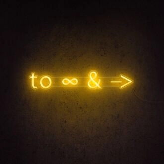To Infinity And Beyond Neon Sign for fans of space and adventure