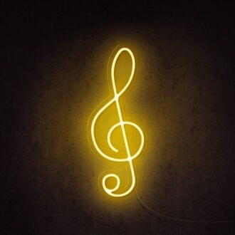 Treble Clef Musical Note Neon Sign perfect for music lovers