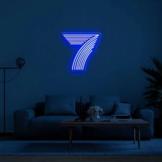 7 Neon Sign adds a unique touch to any room
