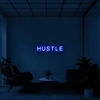 Hustle Neon Sign for Motivational Offices