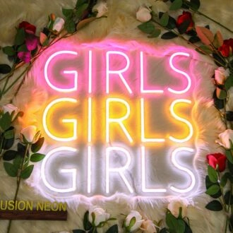 Girls Girls Girls Neon Sign for Bold and Fun Decor