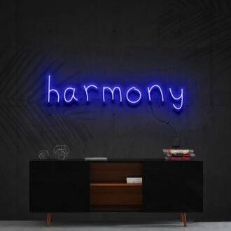 Harmony Neon Sign for Peaceful and Zen Spaces