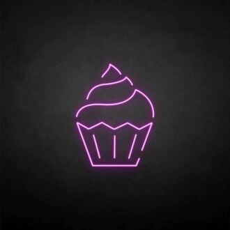 'Cupcake' neon sign