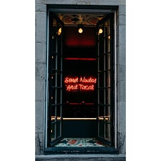 Send Nudes And Tacos Neon Sign for Playful and Food Lovers