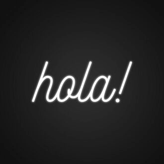 Hola Neon Sign for Welcoming Spaces