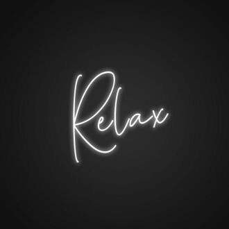 Relax Neon Sign for Peaceful Spaces