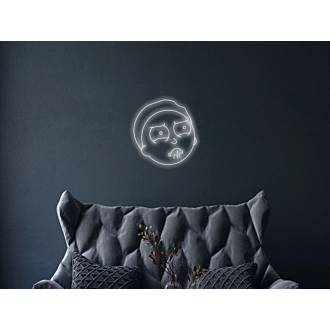 Leuchtreklame "Morty" für Rick-und-Morty-Fans