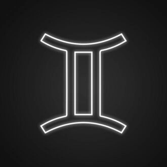 Gemini-Neonschild für Horoskop-Enthusiasten