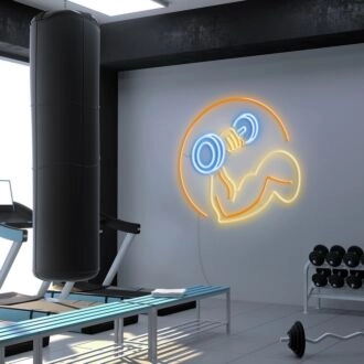 Weights Neon Sign for Fitness Spaces
