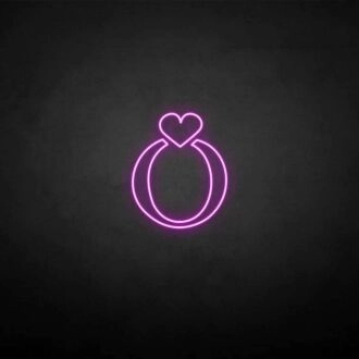 'Ring' Neon-Schild