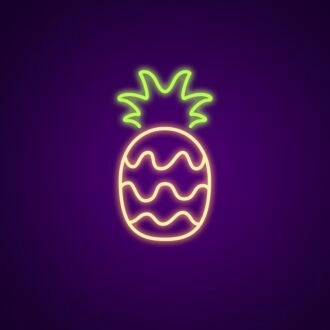 Pineapple Neon Sign for Tropical Themes