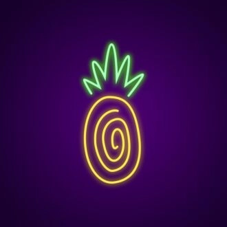 Ananas-Neonschild Schaffen Sie ein tropisches Ambiente in Ihrer Küche oder Bar.