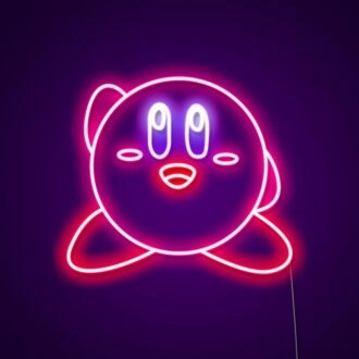 Kirby Neon-Schild Ideal für Spielzimmer und Kinderbereiche.