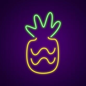Ananass Neonschild Verbessern Sie Ihre tropische Dekoration.