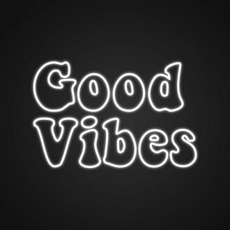 Good Vibes Neon Sign Spread positivity with this good vibes sign