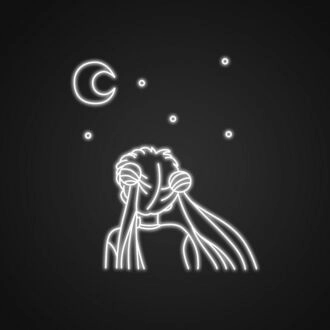 Sailor Moon Neon-Schild, ideal für Anime-Fans und thematisch gestaltete Räume.