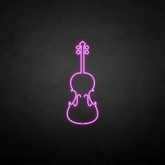 Violin' neon sign