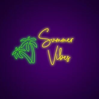 Summer Vibes Neon Sign Bring the summer spirit indoors